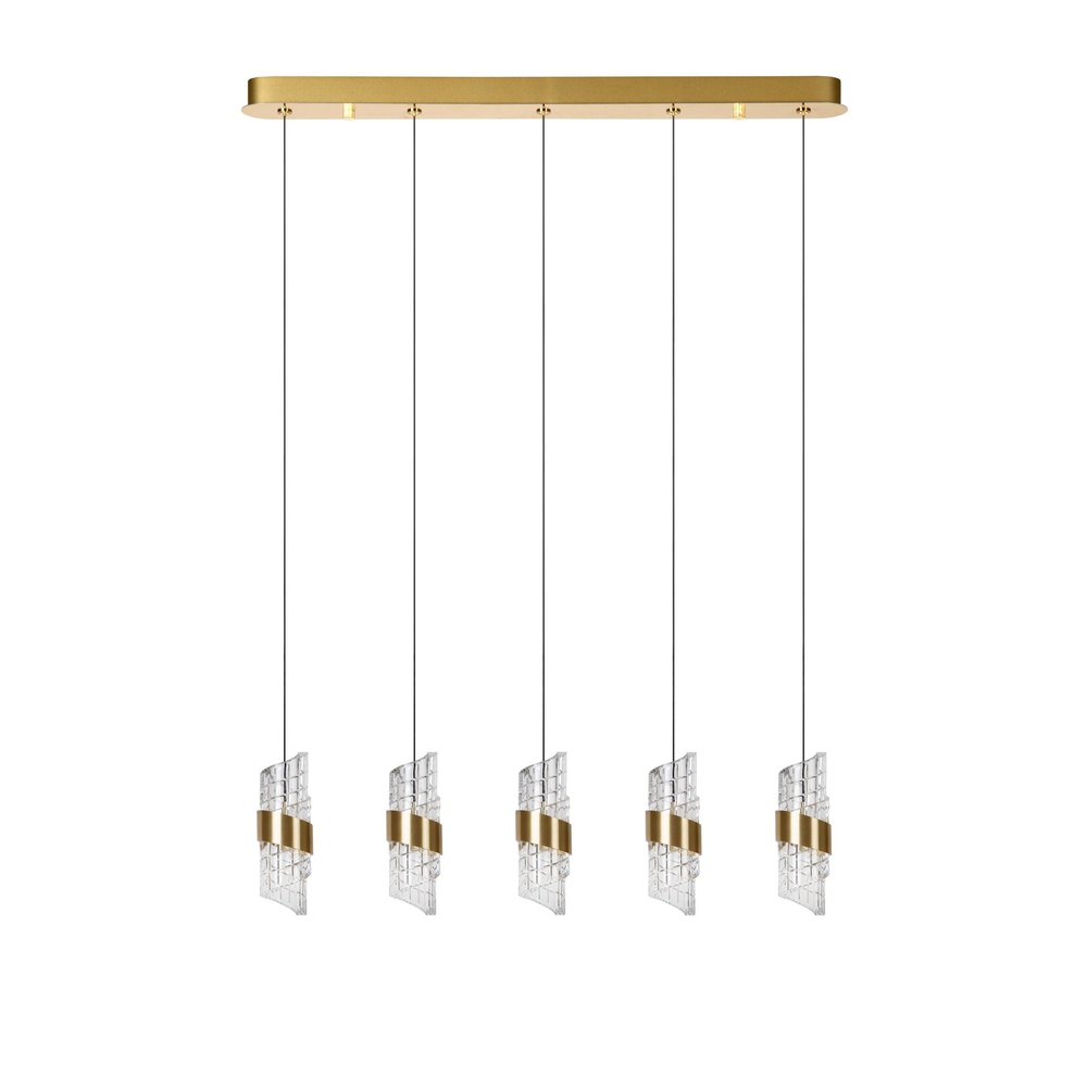 Lucide Design hanglampKligande 5-lichts goud recht - 13496/35/02